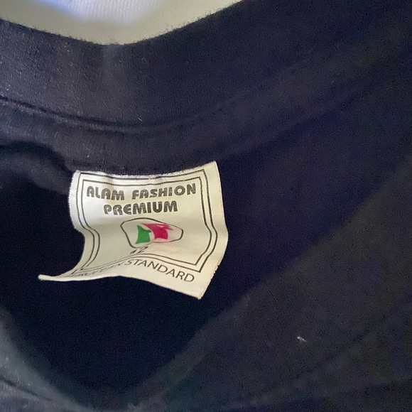 Black Graphic Tee with Mona Lisa Dab souvenirs of Paris see measurements - Picture 4 of 5